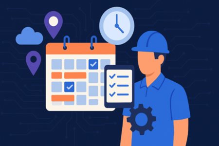 Field technician scheduling graphic