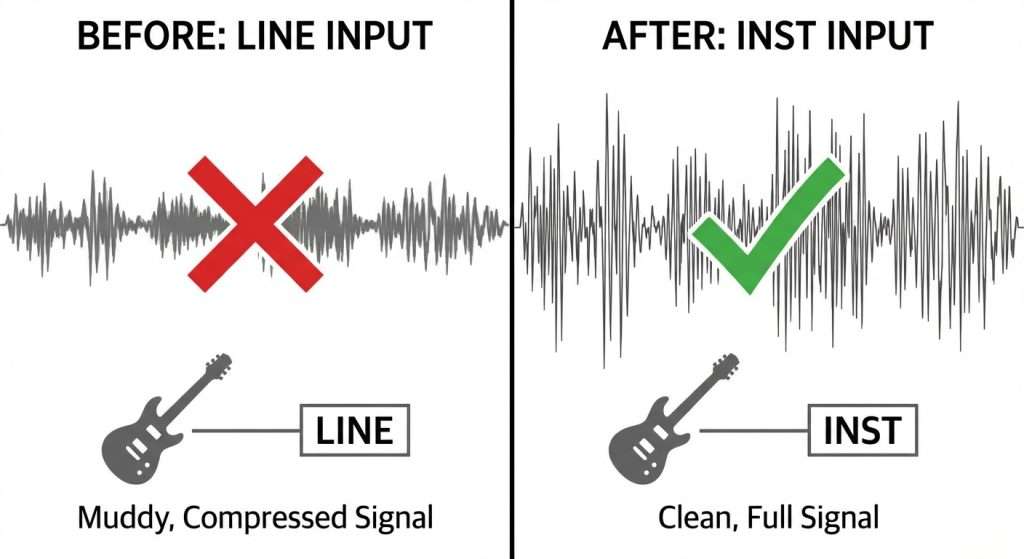 scarlett 2i2 line vs inst explained